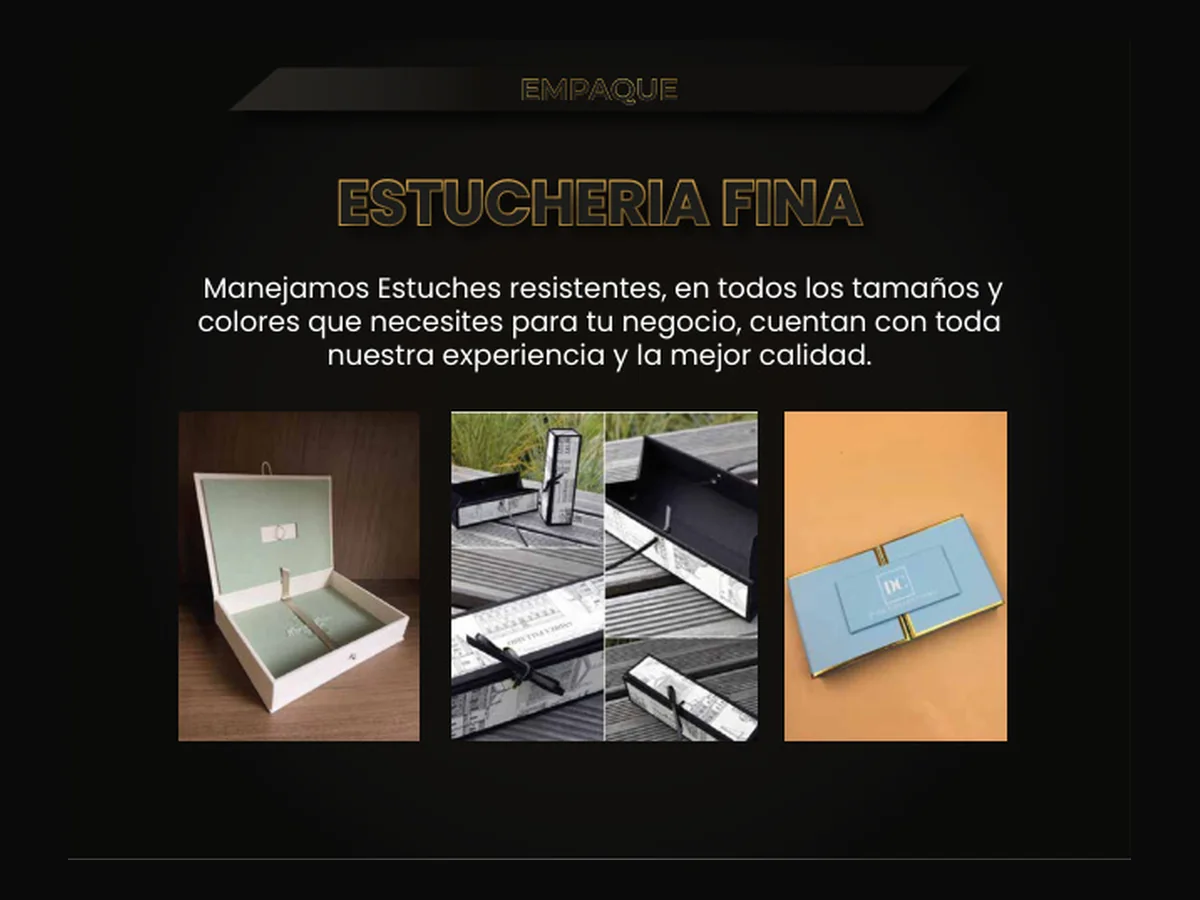 Estuchería fina personalizada